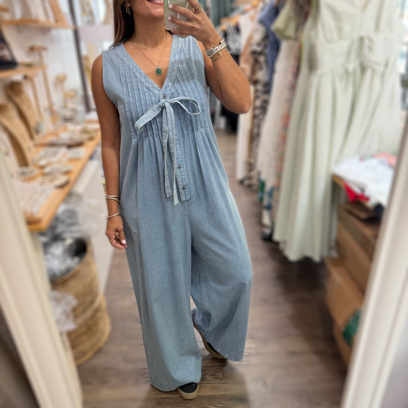 Light Denim Jumpsuit