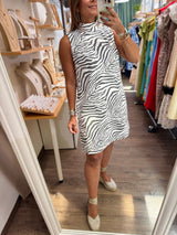 Zebra Print Shift Dress
