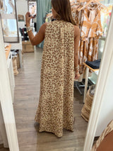 Leopard Print Asymmetrical Hem Dress