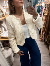 Ivory Lace Jacket/Top