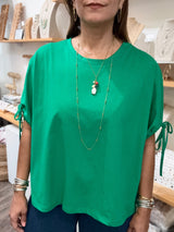 Green Drawstring Top