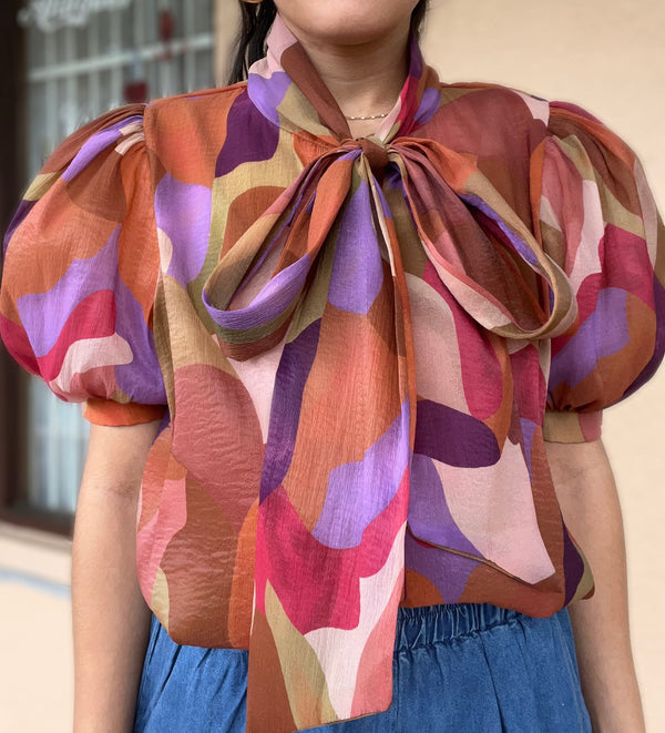 Colorful Print Top