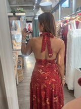 Printed Halter Dress