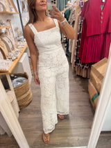 White Lace Jumpsuit
