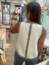 Ivory & Taupe Swing Top