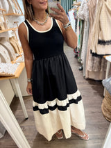 Black & Ivory Contrast Dress