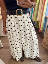 Polka Dots Skirt w/Belt