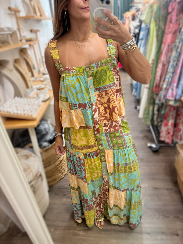 Soleil Print Top & Skirt Set