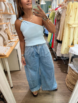 Medium Wash Wide Leg Jeans
