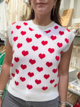 Red Hearts Top