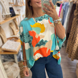 Mint Mix Dolman Sleeves Top