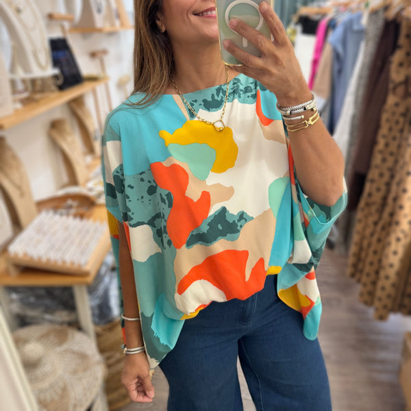 Mint Mix Dolman Sleeves Top
