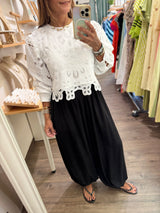 Black Harem Pants w/Drawstring Hem