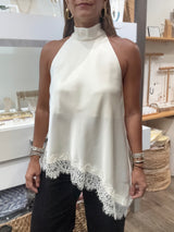 Ivory Asymmetrical Hem Top