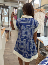 Blue Print Dress