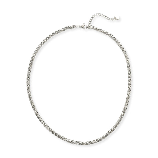 Silver Twisted Chain Necklace (TF)