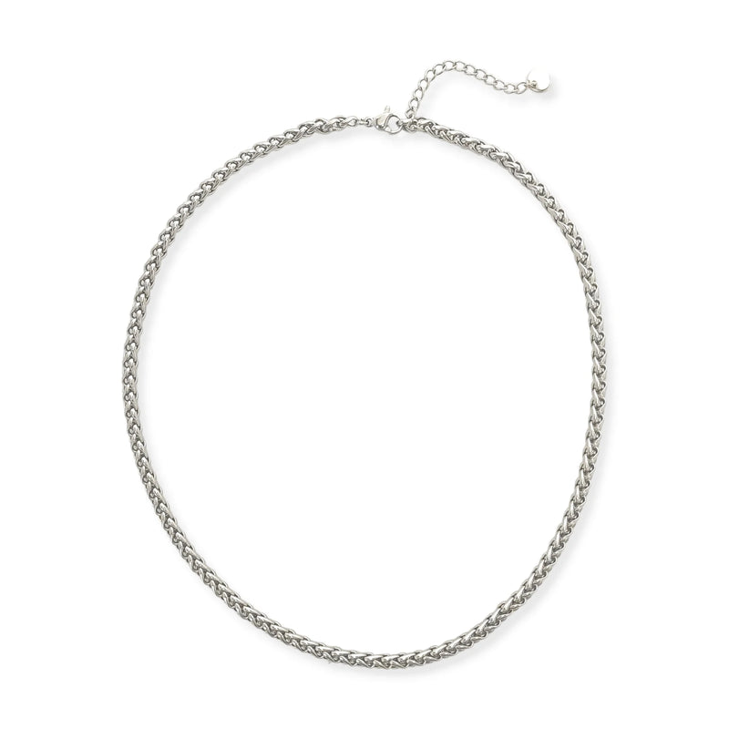 Silver Twisted Chain Necklace (TF)