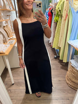Black & White Side Detail Dress