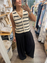 Black Pleated Pant