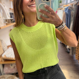 Lime Knitted Top