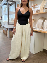 Black & Ivory Back Detail Jumpsuit