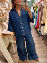 Dark Denim Top & Jeans Set