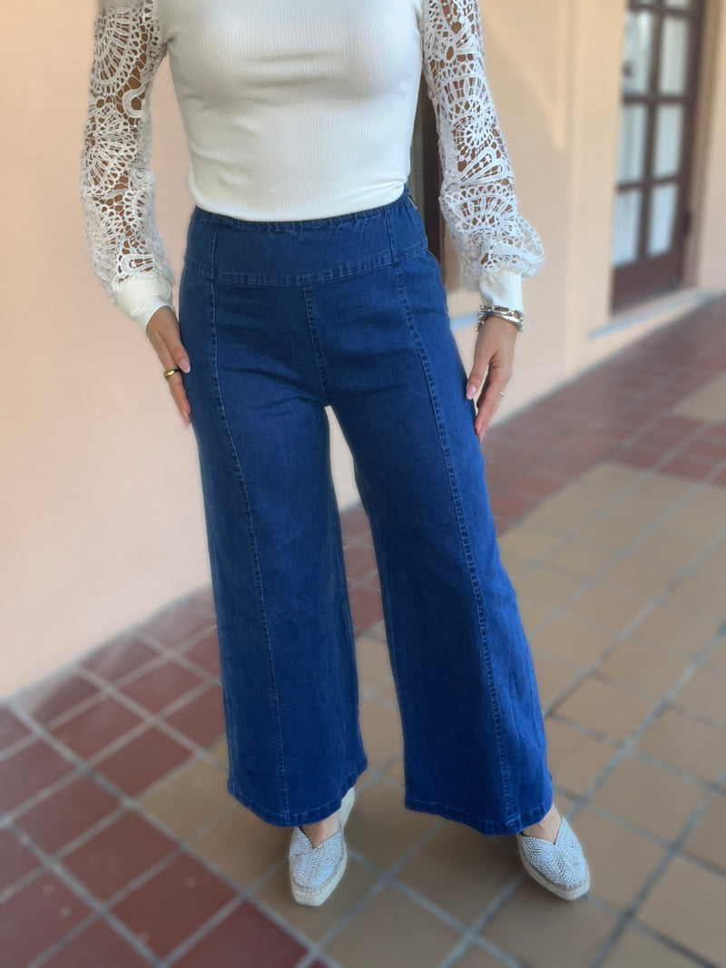 Dark Denim Cropped Jean