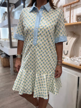 Light Blue Print Dress