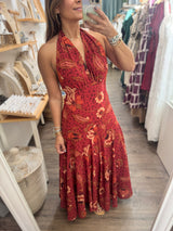 Printed Halter Dress
