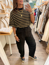 Black Barrel Pants