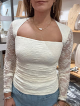 Ivory Lace Top