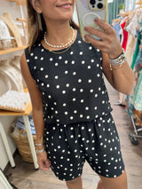 Polka Dots Top & Shorts Set