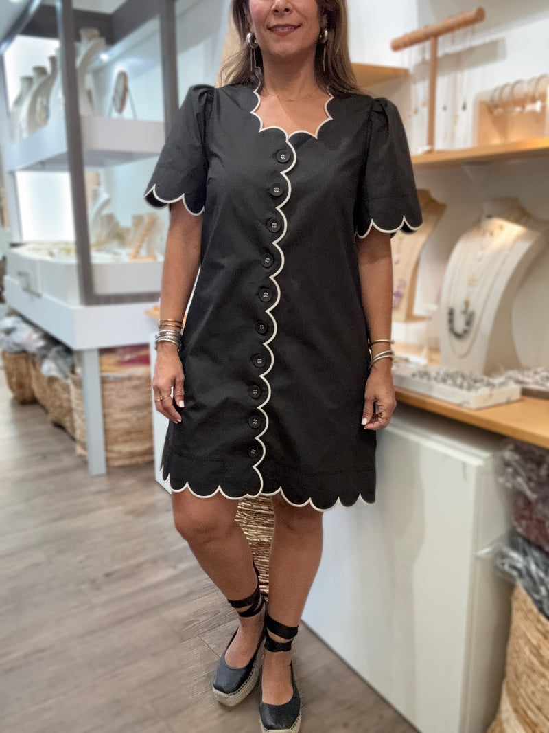 Black Button Down Dress