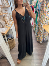 Black Strappy Jumpsuit