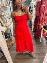 Red Strappy Dress