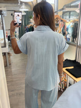 Light Blue Top & Pant Set