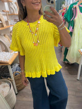 Lemon Knitted Top