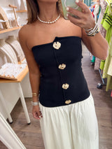 Black & Ivory Contrast Dress