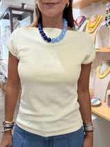 Ivory Boatneck Top