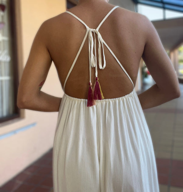 Embroidered Back Detail Dress