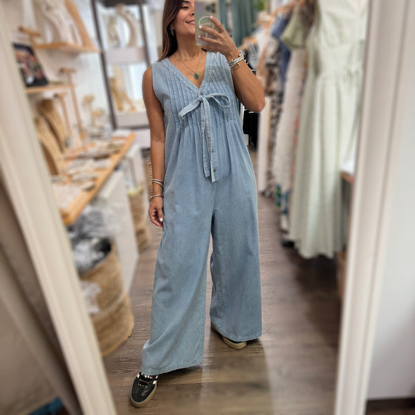 Light Denim Jumpsuit