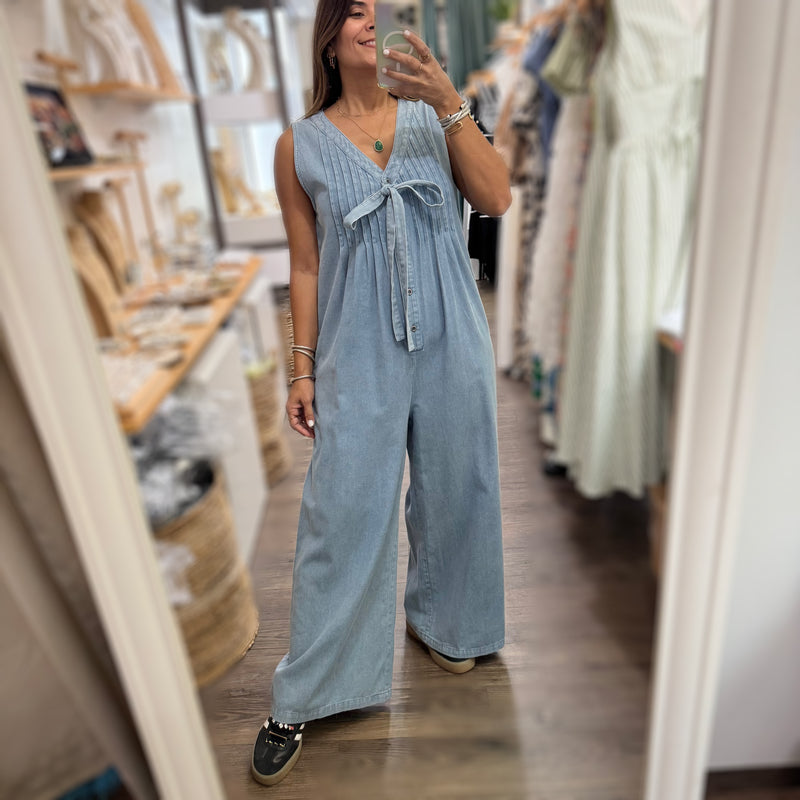 Light Denim Jumpsuit