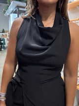 Black Cowl Neck Jumpsuit