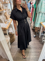Black Belted Dress