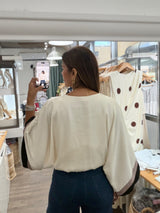 Ivory Kimono Sleeves Top