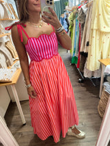 Red & Stripes Dress