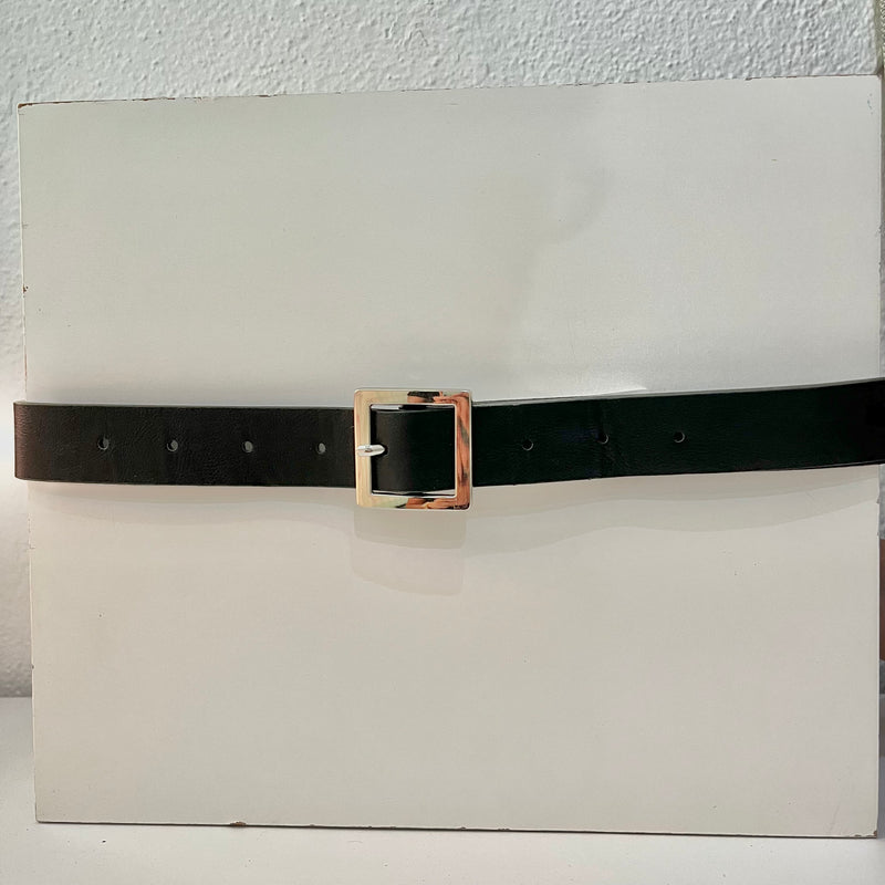 Thin Faux Leather Belt