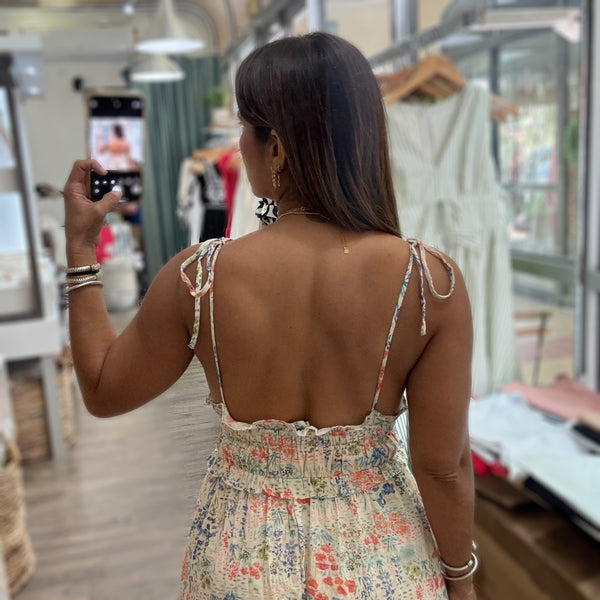 Mini Floral Print Dress