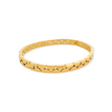 Gold Semi Circle Bangle Bracelet (BL)