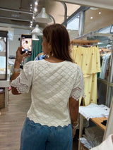 White Knitted Top